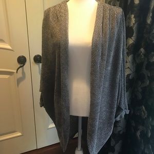 NEW LOVE STITCH GREY AND SILVER LOOSE CARDIGAN